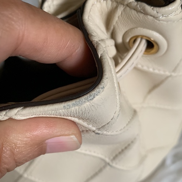 Tory Burch Mini Fleming soft bucket bag New Cream - Picture 15 of 17